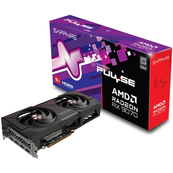 Sapphire PULSE AMD Radeon RX 9070 16GB GDDR6 Graphics Card