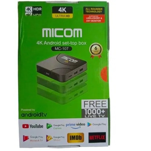 Micom MC 107 4K Android Set Top Box